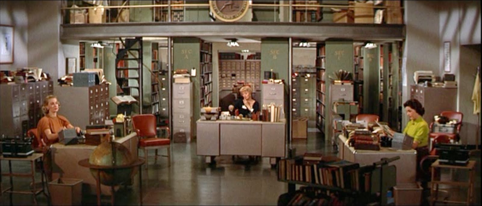 Image result for desk set movie library